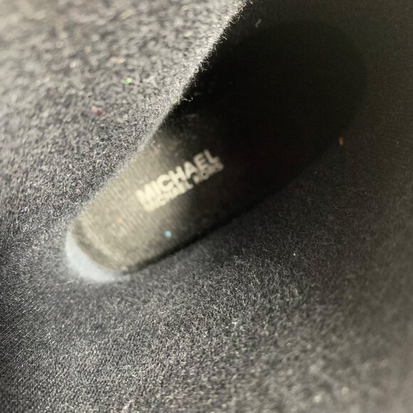 Michael Kors Fulton Harness Rain Booties Black Ankle Boots Womens SZ 7 Silver MK - Picture 7 of 8